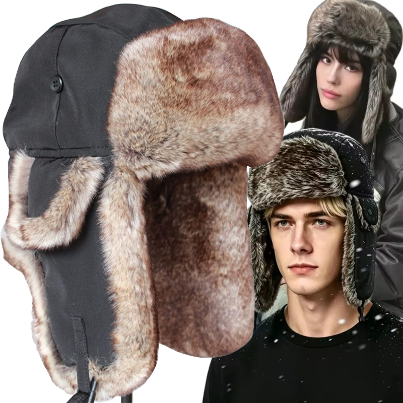 Trapper Hat Ear Flap - Topi Musim Dingin Pria Model Trapper