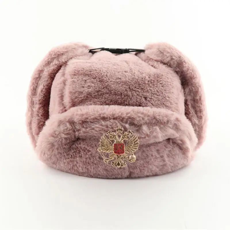 Trapper Hat Ear Flap - Topi Ushanka Soviet untuk Pria &