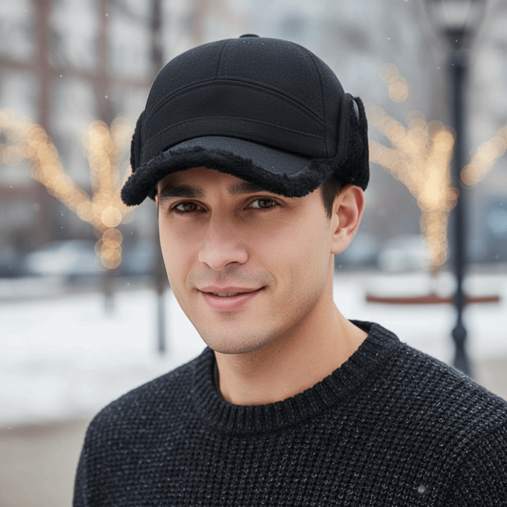 Trapper Hat Ear Flap - Topi Ayah Hangat, Topi Trapper Musim