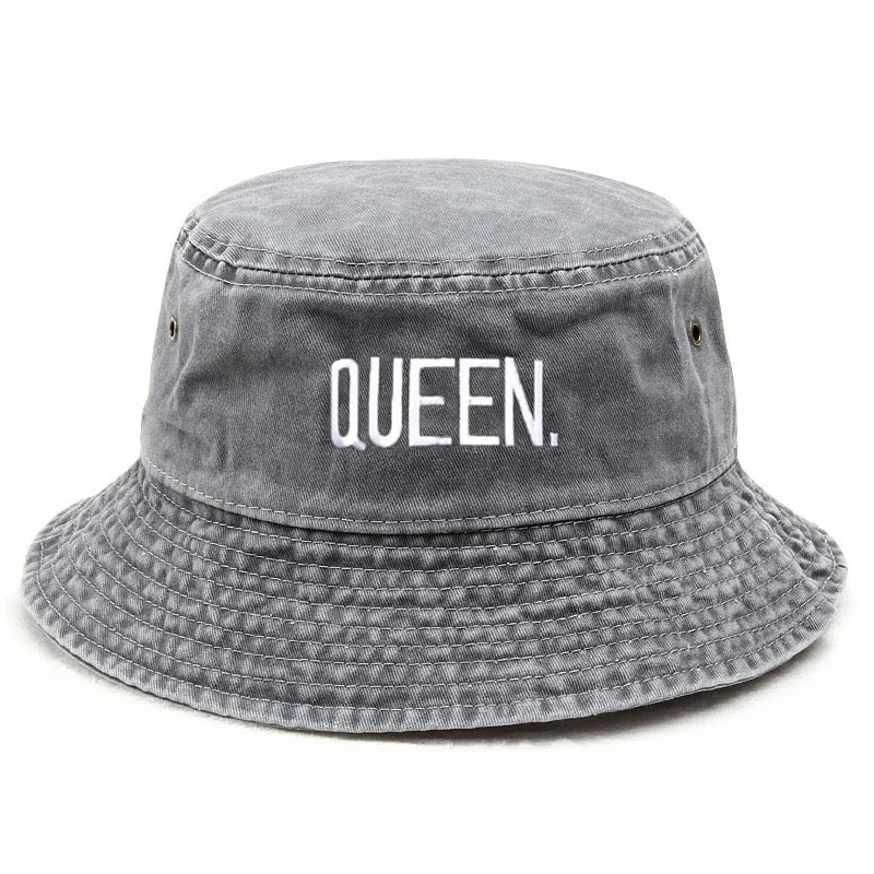 Topi Bucket Vintage Queen Wash - Bucket Hat Cotton ulasan dan harga