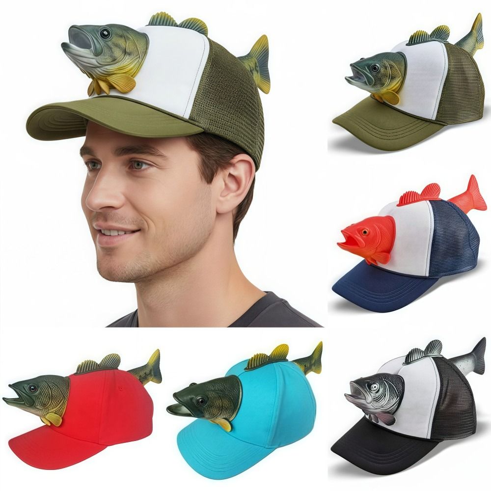 Topi Trucker Hewan Ikan 3D Luc - Trucker Cap Mesh ulasan dan harga