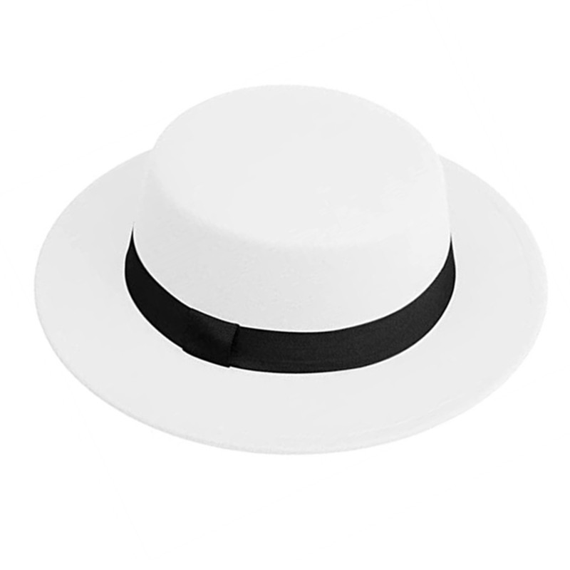 Topi Fedora Putih Pria Wanita, - Fedora Hat Wool ulasan dan harga