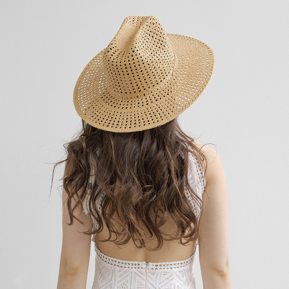 Topi Koboi Pinggiran Lebar Jer - Cowboy Hat Straw ulasan dan harga