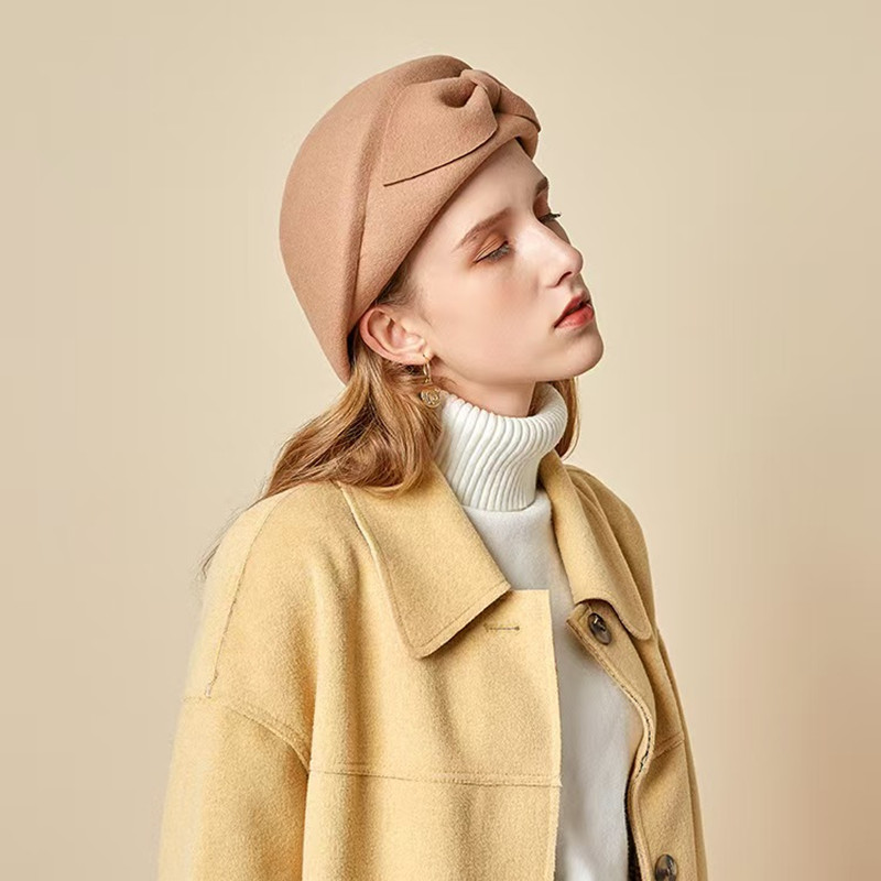 Topi Beret Wol Vintage Hangat  - Beret French Wool ulasan dan harga