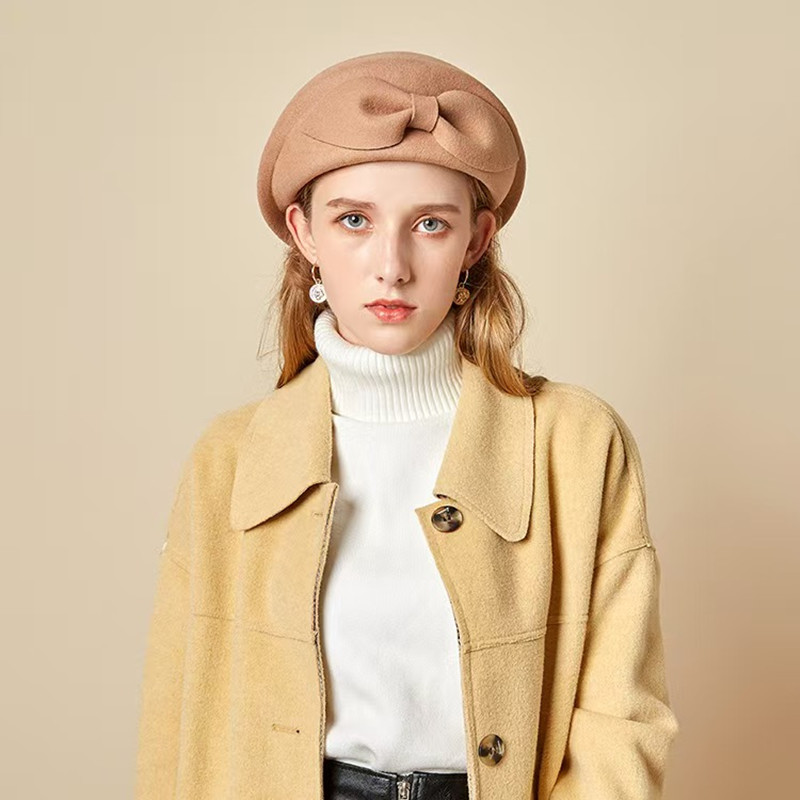 Topi Beret Wol Vintage Hangat  - Beret French Wool ulasan dan harga